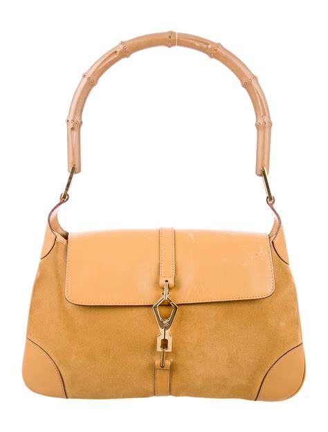 Gucci Bamboo Suede Jackie Bag Brown Shoulder Bags Handbags