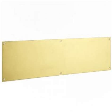 The darkened and lacquered finish makes it the perfect complement to new or vintage antique brass hardware. PVD Polished Brass Kick Plate For Doors. Aged Antique or ...