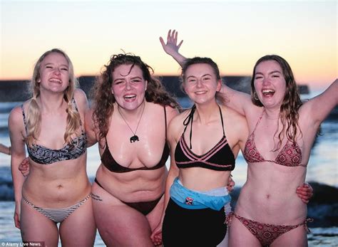 Babes Strip Off To Celebrate May Day With Traditional Dawn Swim Daily Mail Online