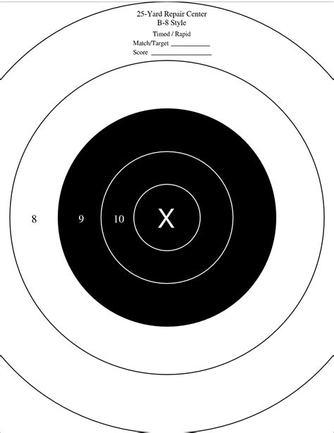 Get ready to practice shooting with your own stay on top of your shooting game by bringing your own gun targets. Printable Target Collection