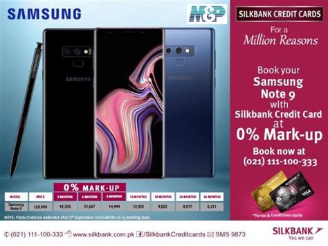 0 installment plan credit card malaysia. Book Your Samsung Galaxy Note 9 At 0% Markup Installment Plans With Silkbank Credit Cards ...