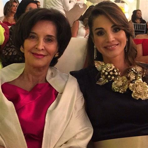 Queen Rania With Her Mother On Mothers Day Queen Ranias Instagram A Mother Can Take The