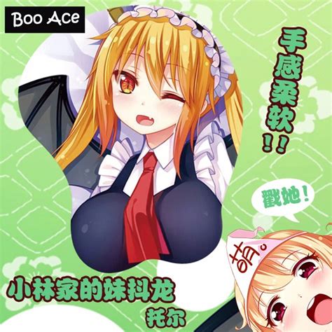 Kobayashi San Chi No Maid Dragon Tooru Anime Sexy Girl 3d Breast Ecchi Mousepad Gaming Silicon