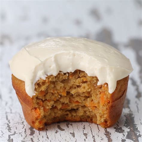 Healthy Carrot Cake Muffins Recipe By Tasty