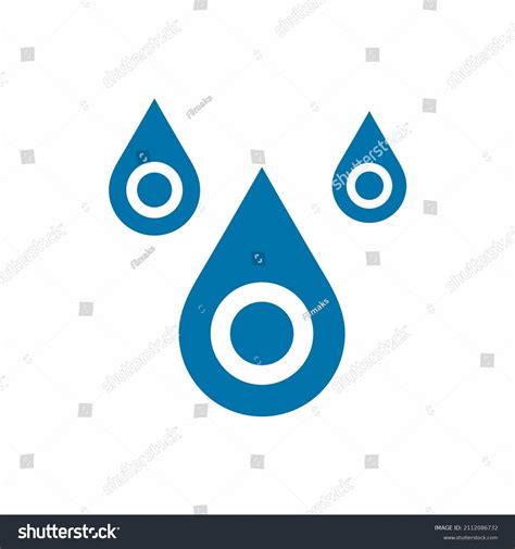 Water Drop Droplet Raindrops Icon Illustration Stock Vector Royalty