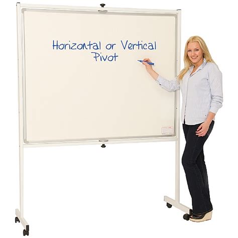 Mobile Non Magnetic Pivoted Whiteboard