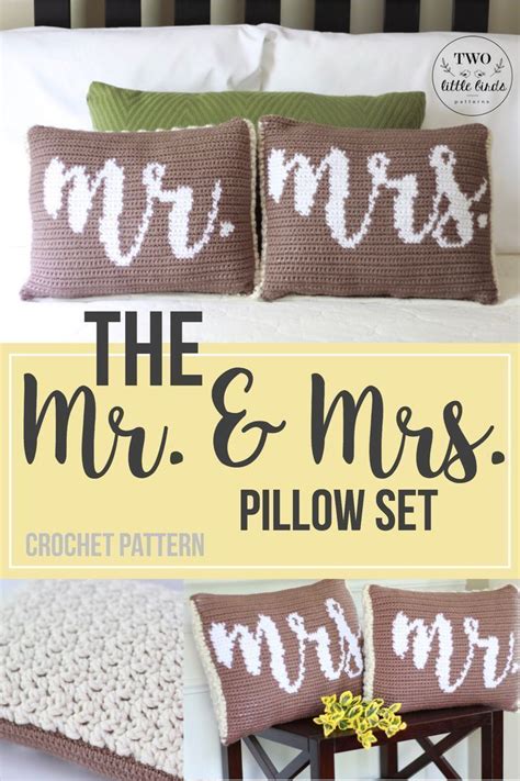 Crochet Mr And Mrs Pillow Pattern Crochet Throw Pillow Tutorial