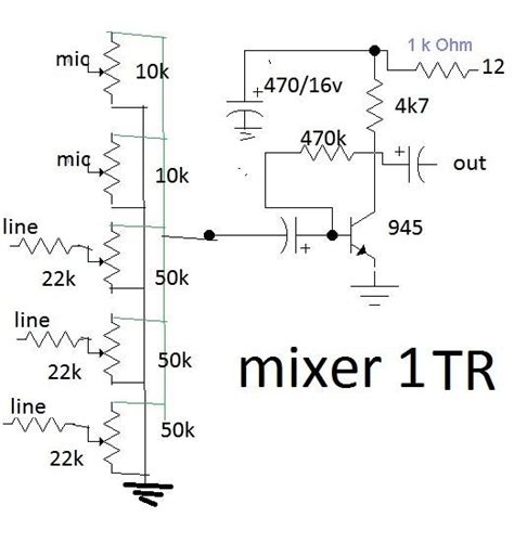 Audio Mixer Circuit Diagram With Pcb Layout Disco Audio Mixer Circuit