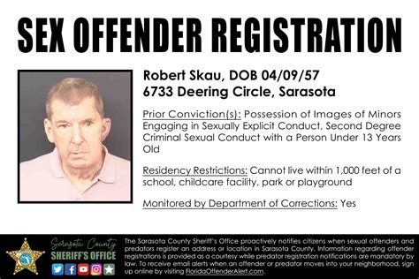 sarasotasheriff on twitter we re sharing info about one sex offender who recently registered