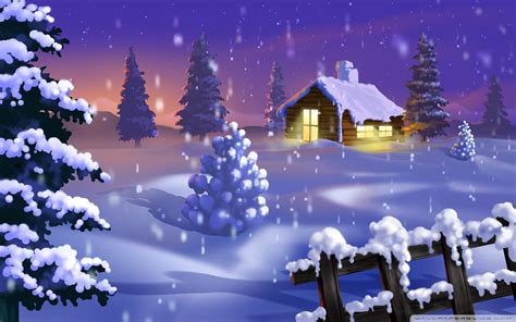 Animated Snow Scene Wallpaper 41 Images