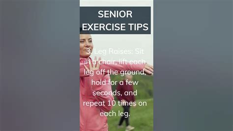 Senior Exercise Tips Youtube
