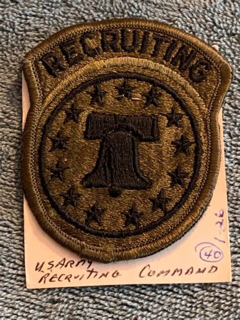 Us Army Recruiting Command W Tab Ocp Hook And Loop Uniform Patch Me Ebay