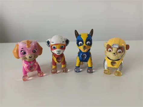 Paw Patrol Mighty Pups Charged Up Rubble Marshall Skye Chase Light Up