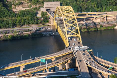 Dave Dicello Photography Bridges Aerial View Of The Ft Pitt Bridge