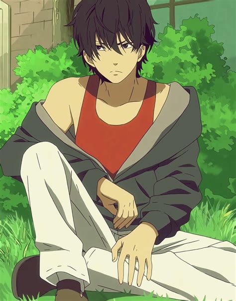 Anime Boy Sitting On Grass Chokotto Anime Kemono Friends 3