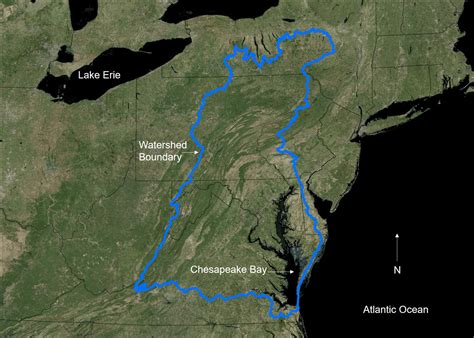 Chesapeake Bay Watershed Boundary Usa Us Geological Survey