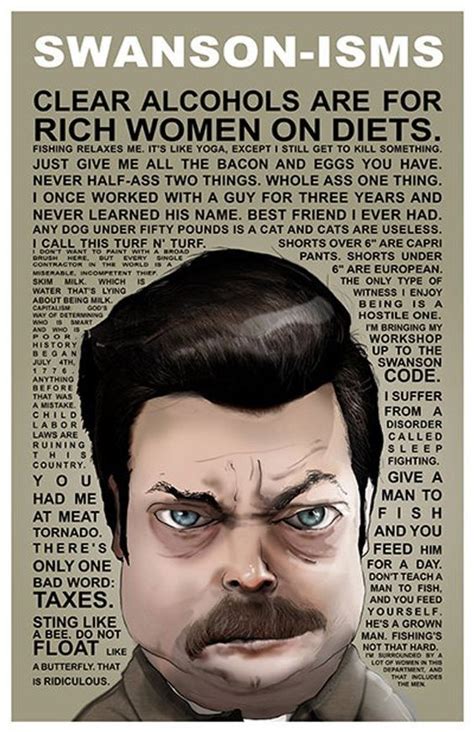 Ron swanson quotes about patriotism. Ron Swanson-isms Quotes Poster via Projecttwenty9 Etsy [My favorite is "Any dog under fifty ...