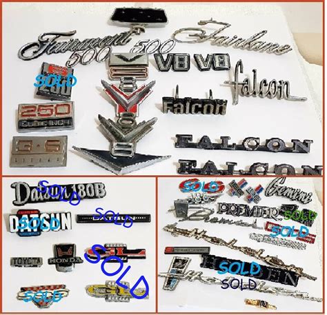 80 Car Badges Emblems Logos Available All Original Vintage Etsy