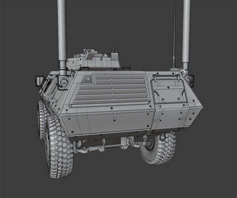Artstation M1117 Guardian Armored Security Vehicle Game Assets
