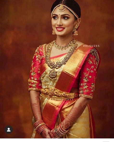 South Indian Wedding Saree Indian Bridal Sarees Bridal Silk Saree Indian Bridal Outfits