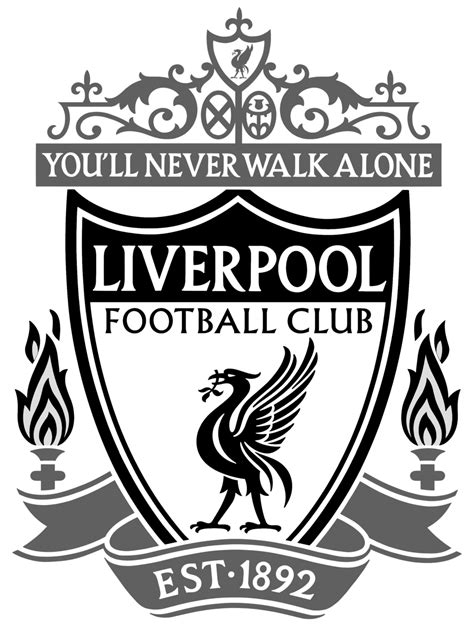 Liverpool Fc Logo Black And White Fotomuslik