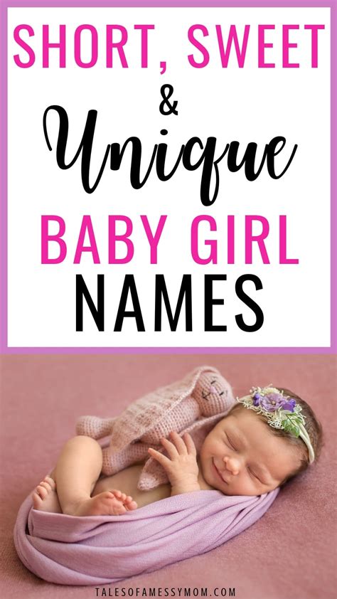 Short Sweet And Unique Baby Girl Names And Their Meanings Tales