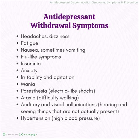 Antidepressant Withdrawal Symptoms How Long They Last And Ways To Cope