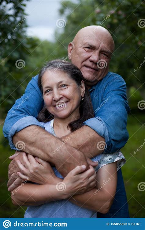 Portrait Of Cute Older Men And Women Stock Image Image Of Hugging Elderly 155055523