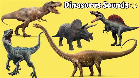 Learn Dinosaur Sounds And Names Scary Dinosaur Sounds Youtube