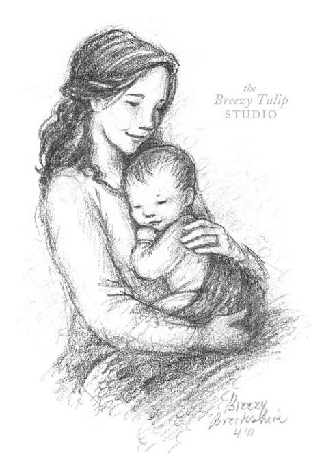 A Mother S Love Art Print By Breezytulip On Etsy 16 00 Mother Love Mother Art Mother And