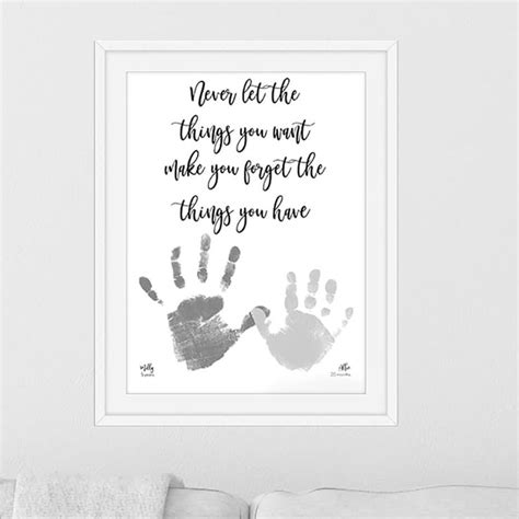 A Beautiful Handprint Art Keepsake Using Your Childs Actual Handprints