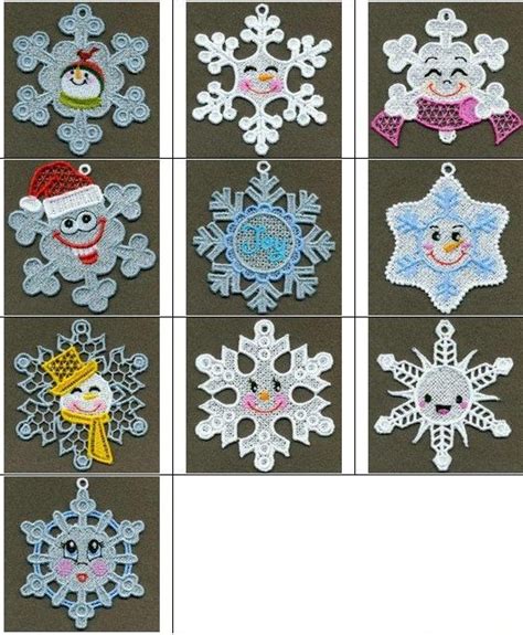 Fsl Snowflake Ornament 2 Machine Embroidery Patterns Machine