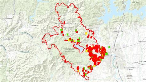 Redding California Fire Map Printable Maps