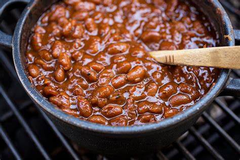 Sweet N Smokey Bourbon Baked Beans With Apple Smoked Bacon