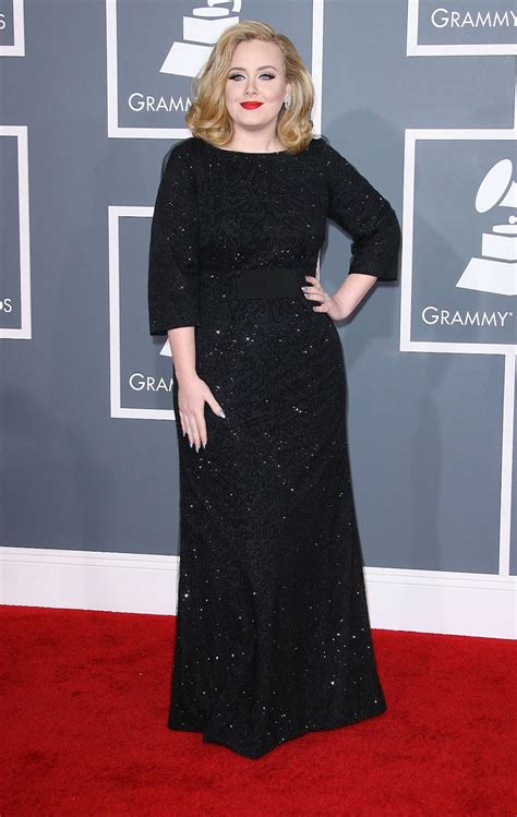 54th Annual Grammy Awards Adele Hairstyles 2012 Celebrity Hair Cuts
