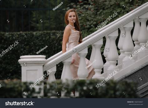 Retro Fashion Model Nude Dress Woman Stock Photo Shutterstock