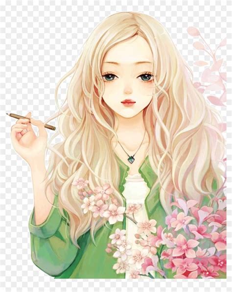 Anime Girl Blonde Hair Hd Png Download 2048x26015692940 Pngfind