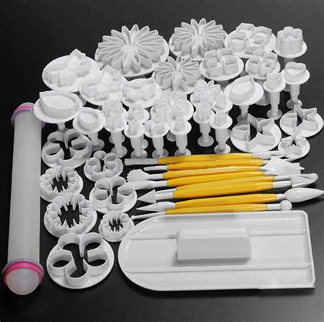 Buy 46pcs Pastry Tools Fondant Cake Tools Cookie Cake Mold Mould Diy 3d Useful