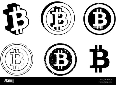 Bitcoin Logo Black And White Stock Photos And Images Alamy