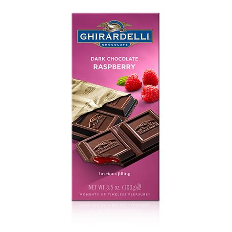 Ghirardelli Chocolate Dark Chocolate With Raspberry Filling Premier
