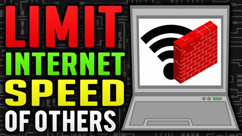 To limit internet speed of other wifi users you will require a laptop connected with an active wifi. How to LIMIT Internet Speed of WiFi Users? 2017 [Works ...