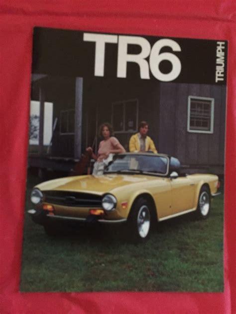 1974 Triumph Tr6 Car Dealer Sales Brochure Antique Price Guide