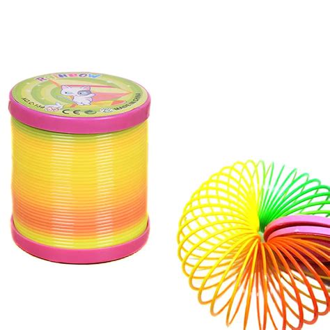 Kids Magic Plastic Slinky Rainbow Spring Kids Toys Colorful Funny