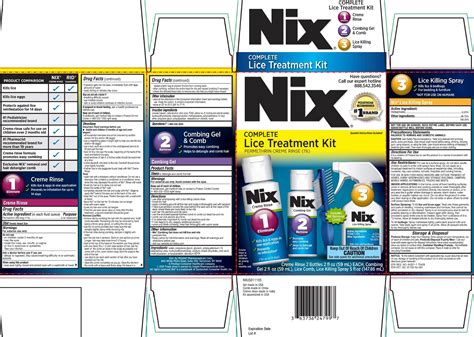 Nix Complete Lice Treatment Permethrin Kit