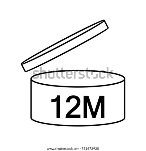 Pao Cosmetic Symbol 12m Vector Icon Stock Vector Royalty Free 731672920