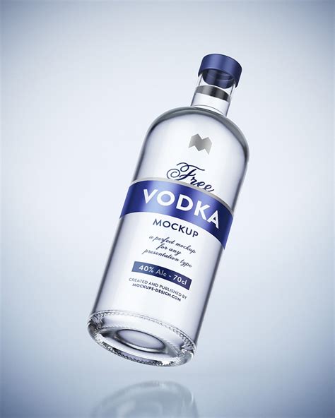 Vodka Bottle Psd Mockup Download Free Designhooks