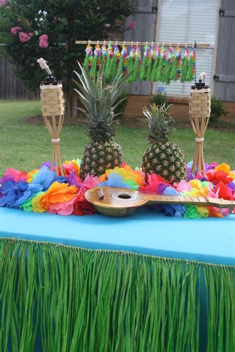 You can also consider preparing pretty paper animals for learning and decoration purposes to ensure that everyone who attends the party gets what the theme is all about. Luau Birthday Party Ideas | Luau party decorations, Luau ...