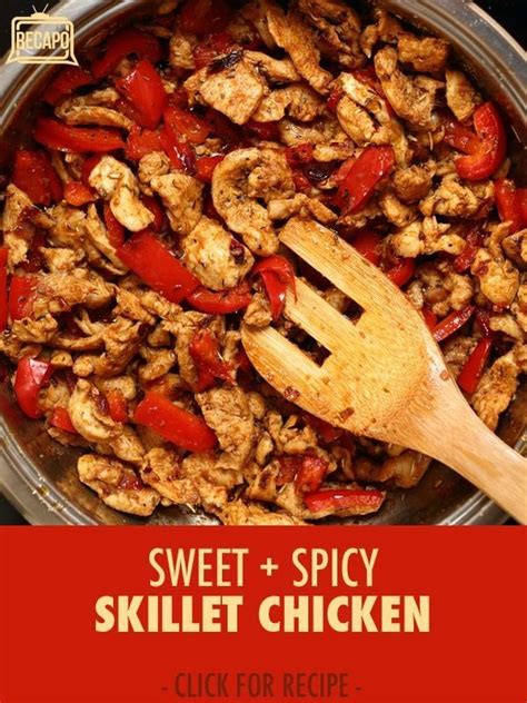 Try a new recipe every day. Rachael Ray prepared a hot & sweet pepper skillet chicken ...