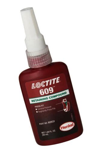 Loctite 609 442 60931 50ml Retaining Compound General Purpose Green