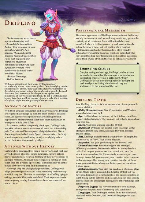 150 Fantasy Races Ideas In 2021 Dnd Races Dungeons And Dragons